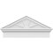 Ekena Millwork Peaked Cap 4 Spoke Architectural PVC Combination Pediment, 30"W x 14-3/8"H x 2-3/4"P (Pitch 6/12) PEDPC030X145PKC04 - alternate 4